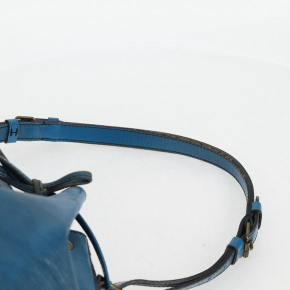 LOUIS VUITTON Epi Petit Noe Shoulder Bag Blue M44105 LV Auth 134536