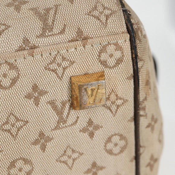 LOUIS VUITTON Monogram Mini Josephine GM Hand Bag Khaki M92310 LV Auth 134542