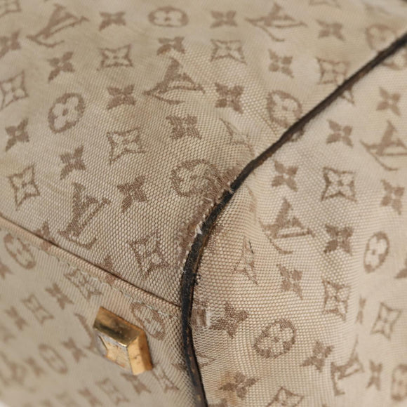 LOUIS VUITTON Monogram Mini Josephine GM Hand Bag Khaki M92310 LV Auth 134542