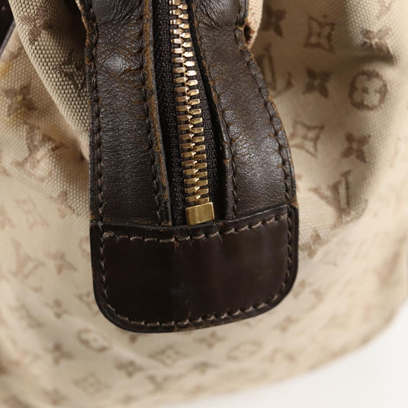 LOUIS VUITTON Monogram Mini Josephine GM Hand Bag Khaki M92310 LV Auth 134542