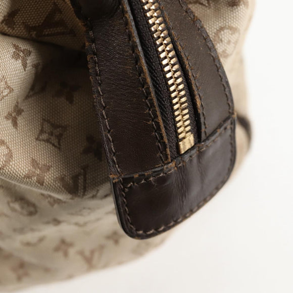 LOUIS VUITTON Monogram Mini Josephine GM Hand Bag Khaki M92310 LV Auth 134542