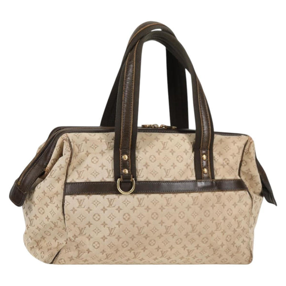 LOUIS VUITTON Monogram Mini Josephine GM Hand Bag Khaki M92310 LV Auth 134542