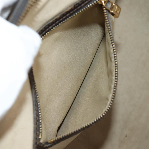 LOUIS VUITTON Monogram Mini Josephine GM Hand Bag Khaki M92310 LV Auth 134542