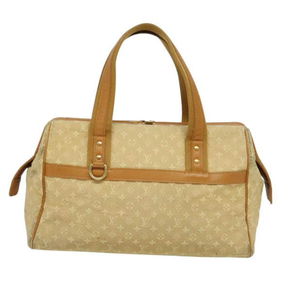 LOUIS VUITTON Monogram Mini Josephine GM Hand Bag Beige M92310 LV Auth 134543