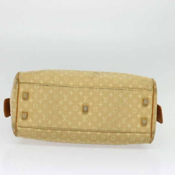 LOUIS VUITTON Monogram Mini Josephine GM Hand Bag Beige M92310 LV Auth 134543