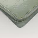 LOUIS VUITTON Monogram Vernis Motto Pouch Lavande M91224 LV Auth 134548-16