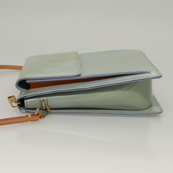 LOUIS VUITTON Monogram Vernis Motto Pouch Lavande M91224 LV Auth 134548