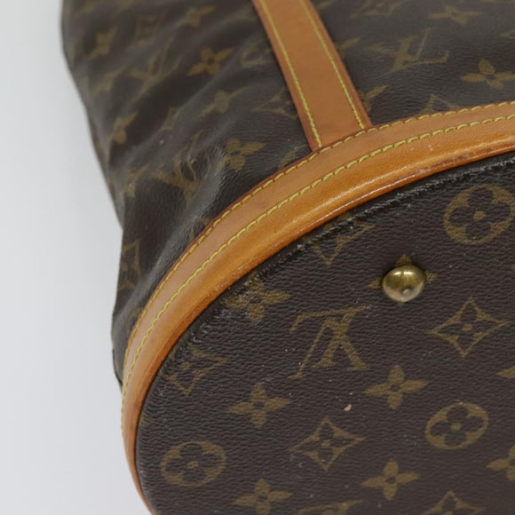 LOUIS VUITTON Monogram Bucket GM Shoulder Bag M42236 LV Auth 134563