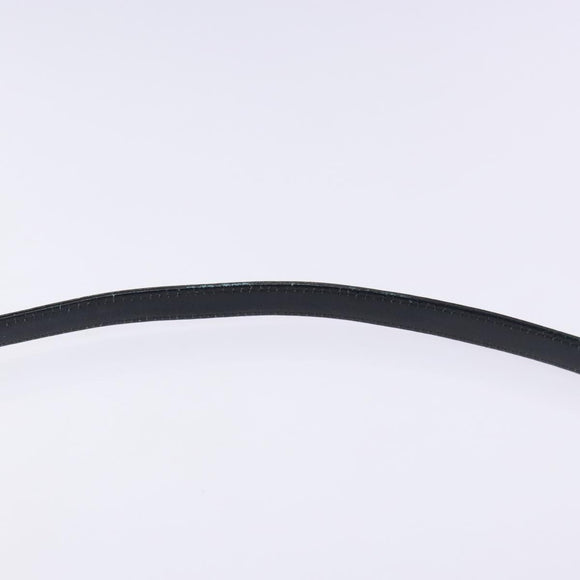 Christian Dior Trotter Canvas Shoulder Bag Navy Gold Auth 134568