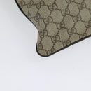 GUCCI GG Supreme Shoulder Bag PVC Leather Beige Silver 141198 Auth 134571-15