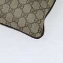GUCCI GG Supreme Shoulder Bag PVC Leather Beige Silver 141198 Auth 134571-16