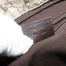 GUCCI GG Supreme Shoulder Bag PVC Leather Beige Silver 141198 Auth 134571-12