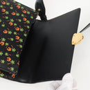 PRADA Shoulder Bag Leather Black Gold Auth 134572V-19