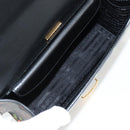 PRADA Shoulder Bag Leather Black Gold Auth 134572V-10