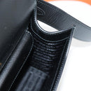 PRADA Shoulder Bag Leather Black Gold Auth 134572V-21