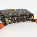 PRADA Shoulder Bag Leather Black Gold Auth 134572V-6