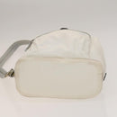 PRADA Backpack Nylon White Silver Auth 134573-5