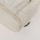PRADA Backpack Nylon White Silver Auth 134573-16