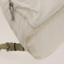 PRADA Backpack Nylon White Silver Auth 134573-17