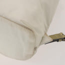 PRADA Backpack Nylon White Silver Auth 134573-18