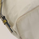 PRADA Backpack Nylon White Silver Auth 134573-19