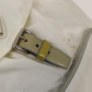 PRADA Backpack Nylon White Silver Auth 134573-21