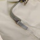 PRADA Backpack Nylon White Silver Auth 134573-26