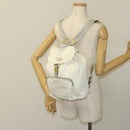 PRADA Backpack Nylon White Silver Auth 134573-28
