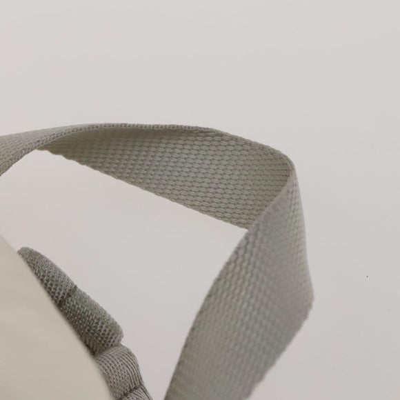 PRADA Backpack Nylon White Silver Auth 134573