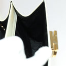 Salvatore Ferragamo Gancini Hand Bag Leather 2way White Gold Auth 134575-19