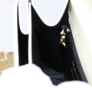 Salvatore Ferragamo Gancini Hand Bag Leather 2way White Gold Auth 134575-22