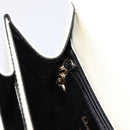 Salvatore Ferragamo Gancini Hand Bag Leather 2way White Gold Auth 134575-23
