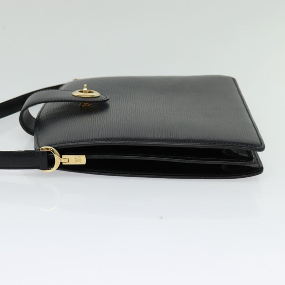 LOUIS VUITTON Epi Capuchin Shoulder Bag Black M52342 LV Auth 134584