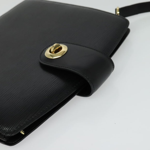 LOUIS VUITTON Epi Capuchin Shoulder Bag Black M52342 LV Auth 134584