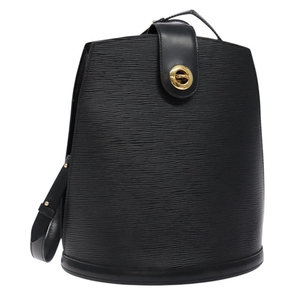 LOUIS VUITTON Epi Cluny Shoulder Bag Black M52252 LV Auth 134585