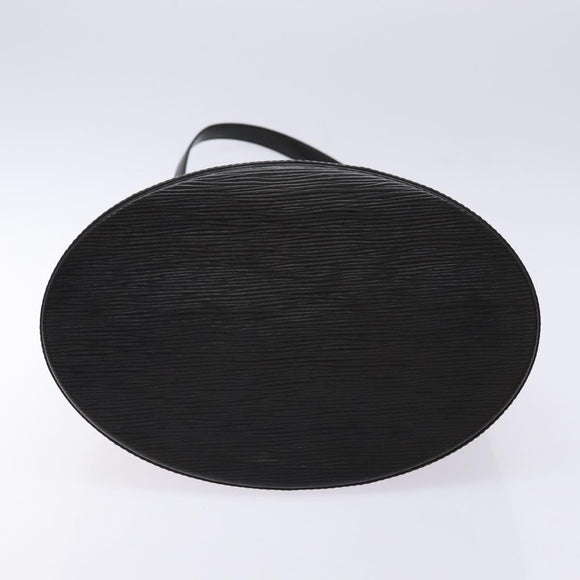 LOUIS VUITTON Epi Cluny Shoulder Bag Black M52252 LV Auth 134585