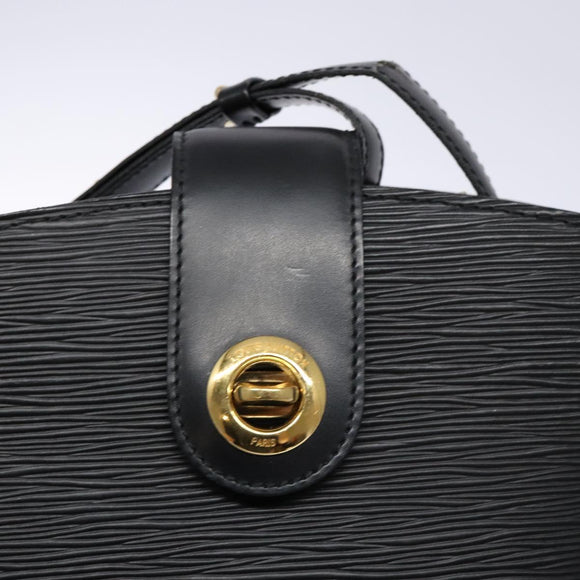 LOUIS VUITTON Epi Cluny Shoulder Bag Black M52252 LV Auth 134585