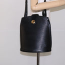 LOUIS VUITTON Epi Cluny Shoulder Bag Black M52252 LV Auth 134585-22