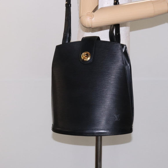 LOUIS VUITTON Epi Cluny Shoulder Bag Black M52252 LV Auth 134585