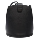 LOUIS VUITTON Epi Cluny Shoulder Bag Black M52252 LV Auth 134585-2