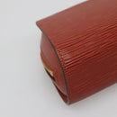 LOUIS VUITTON Epi Dauphine PM Pouch Brown M48443 LV Auth 134586-16