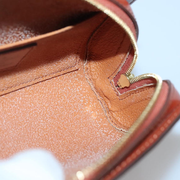 LOUIS VUITTON Epi Dauphine PM Pouch Brown M48443 LV Auth 134586