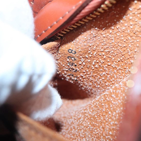 LOUIS VUITTON Epi Dauphine PM Pouch Brown M48443 LV Auth 134586