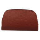 LOUIS VUITTON Epi Dauphine PM Pouch Brown M48443 LV Auth 134586-2