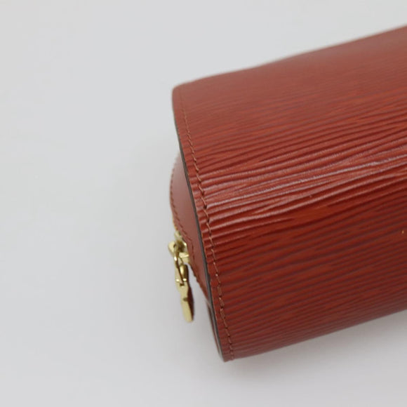 LOUIS VUITTON Epi Dauphine PM Pouch Brown M48443 LV Auth 134586