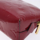 LOUIS VUITTON Monogram Vernis Pochette Cosmetic Rose Indian M90009 Auth 134589-15