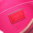 LOUIS VUITTON Monogram Vernis Pochette Cosmetic Rose Indian M90009 Auth 134589-9
