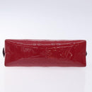 LOUIS VUITTON Monogram Vernis Pochette Cosmetic Rose Indian M90009 Auth 134589-6