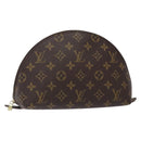 LOUIS VUITTON Monogram Trousse Demi Ronde Cosmetic Pouch M47520 LV Auth 134600-1