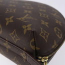 LOUIS VUITTON Monogram Trousse Demi Ronde Cosmetic Pouch M47520 LV Auth 134600-15